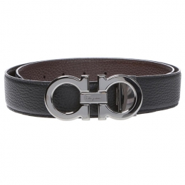 ◆당일◆25FW 은장 간치니 양면 벨트 블랙/브라운 67-9710 0689134