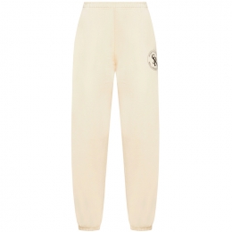 ◆당일◆23SS 로고 프린팅 기모 트레이닝 팬츠 크림 SW671CR