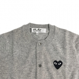 ◆당일◆25FW 블랙 하트 와펜 패치 가디건 그레이 AX-N023-051-2