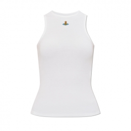 ◆당일◆25FW ORB 로고 슬리브리스 탑 화이트 3G01003Z J009C A401