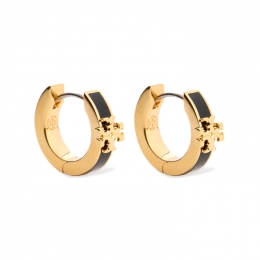 ◆당일◆26SS 키라 에나멜 허기 이어링 골드/블랙 155515 720