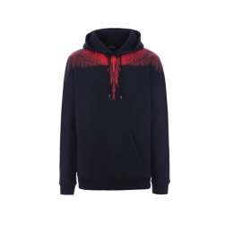 ◆15주년◆레드 윙 프린트 후드티 블랙 CMBB007E185060011020