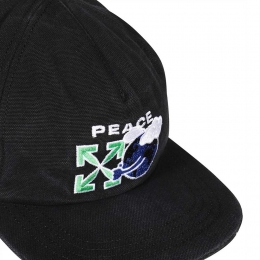 ◆15주년◆피스 월드와이드 볼캡 블랙 OMLB022R21FAB005 1055