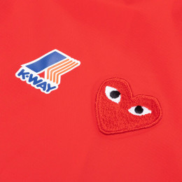 ◆당일◆25FW X K-WAY 레드 와펜 바람막이 자켓 레드 AZ-J501-051-2