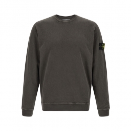 26SS 와펜 패치 더블넥 말파일 플리스 맨투맨 차콜 L1S15 6100034 S0060 V0165