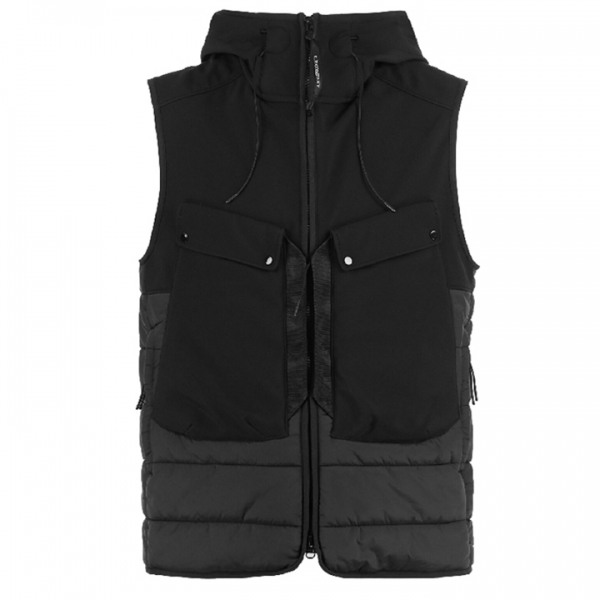 ◆당일◆23FW 고글 후드 쉘 패딩 조끼 블랙 15CMOW018A 006097M 999