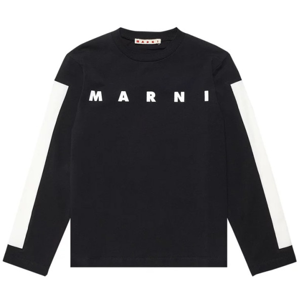 ◆키즈◆23FW 여성 로고 프린팅 롱 슬리브 티셔츠 블랙 M00870 M00LE 0M900