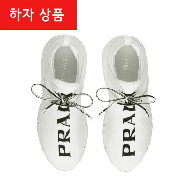 ◆하자◆로고 니트 스니커즈 화이트 1E344L 3V98 F0964
