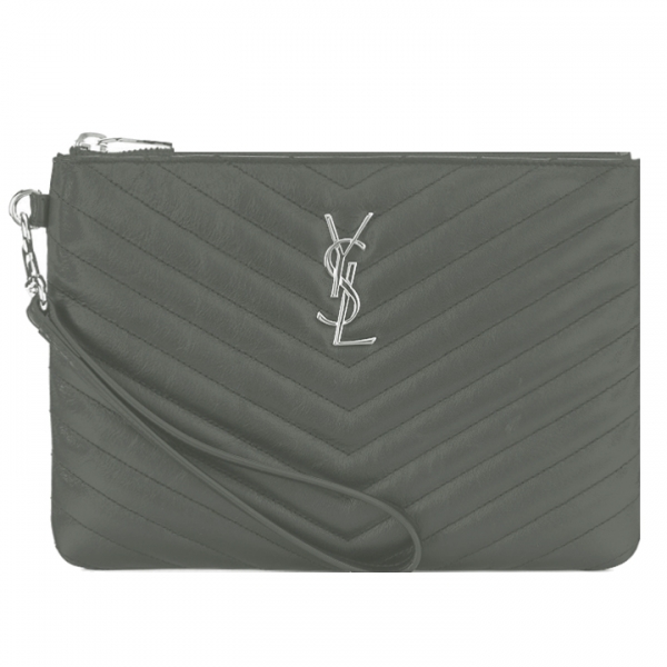 ◆당일◆23FW 은장 모노그램 스트랩 클러치백 그레이 379039 CWU02 1112