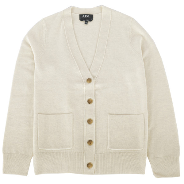 ◆당일◆24SS 루이사 LOUISA 로고 자수 가디건 에크루차인 WVBBY F22239 PAA