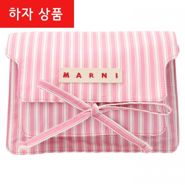 ◆하자◆스트라이프 트렁크 미디움 숄더백 핑크 SBMP0098U0 UTC096 Z2P73