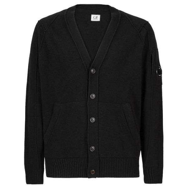 ◆당일◆23FW 렌즈 와펜 울 가디건 블랙 15CMKN250A 005504A 999