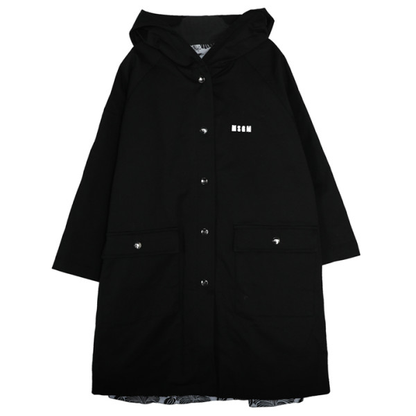 ◆키즈◆24SS 키즈 로고 자수 후드 야상 자켓 블랙 S4MSJGJK085 110