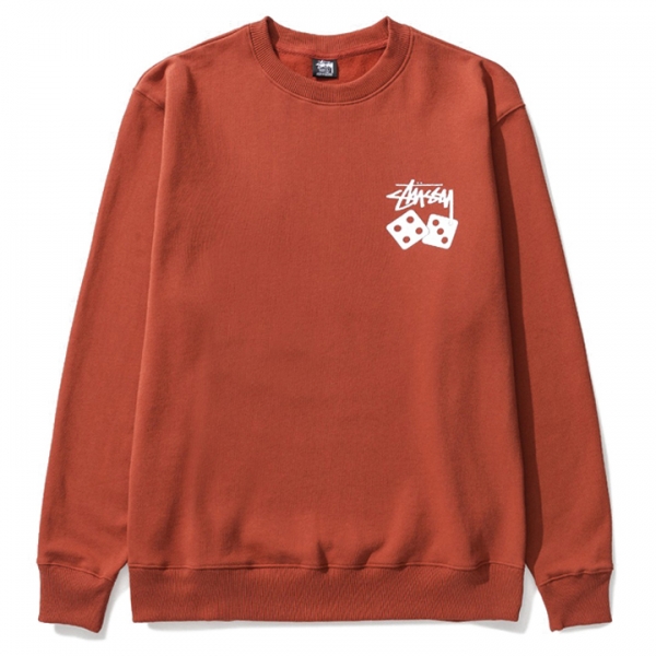 ◆당일◆23FW 로고 다이스 프린트 기모 맨투맨 브릭 1914721 BRICK