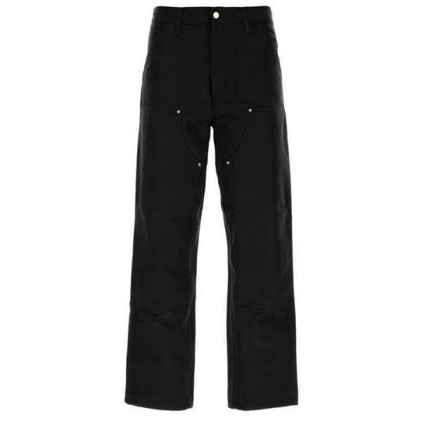 ◆당일◆24SS 로고 패치 더블 니 팬츠 블랙 I03150132 8901