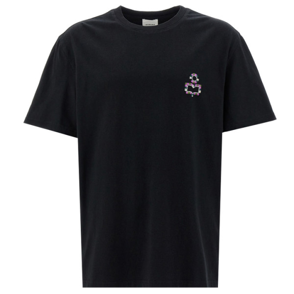 ◆당일◆24SS 휴고 HUGO 로고 자수 티셔츠 블랙 TS0149HB B1N02H 01BK