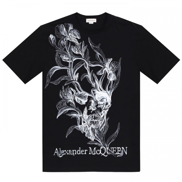 ◆12주년◆여성 그래픽 반팔 티셔츠 블랙 634224 QZABT 0901