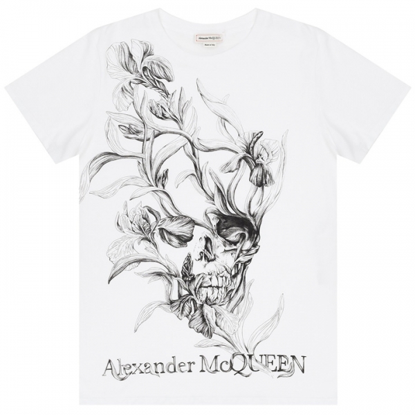 ◆12주년◆여성 그래픽 반팔 티셔츠 화이트 634224 QZABT 0900