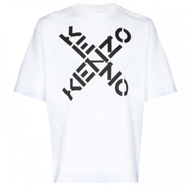 ◆당일◆22SS 크로스 로고 오버핏 티셔츠 화이트 5TS502 4SJ 01