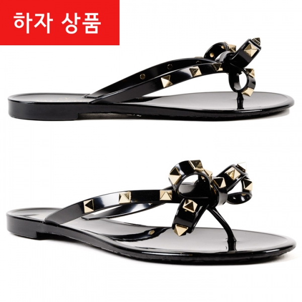 ◆하자◆골드 락스터드 플립플랍 블랙 PW2S0552 PVS 0NO