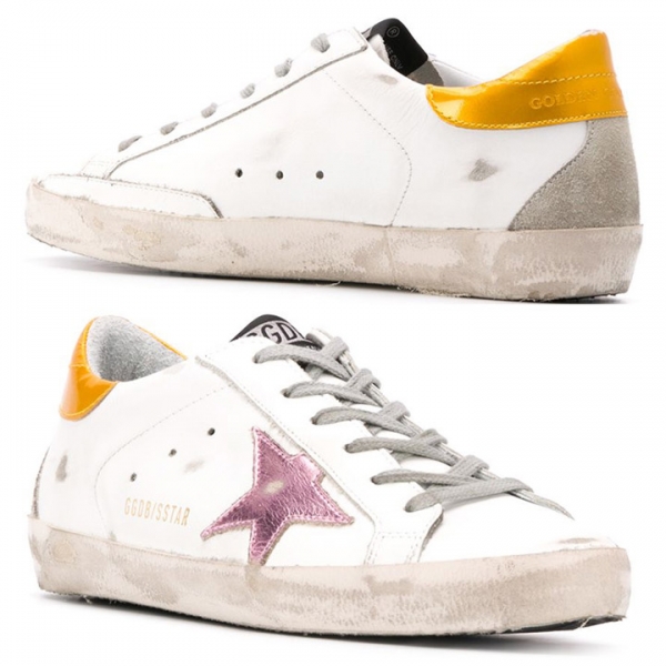 ◆11주년◆여성 슈퍼스타 스니커즈 화이트/옐로우탭 G36WS590 S59