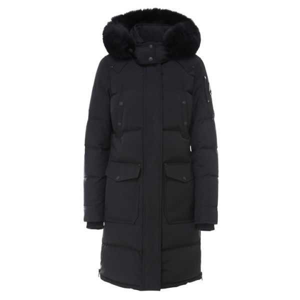 ◆당일◆20FW CAUSAPCAL 폭스 블랙퍼 미드 패딩 자켓 블랙 M39LP211 291