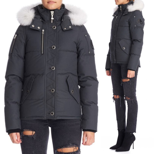 ◆당일◆18F/W 여성 쓰리쿼터 3Q 퍼 자켓 그레이 MK2229L3Q 255