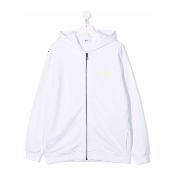 ◆키즈◆21FW 키즈 로고 프린트 집업 후디 화이트 MS027894 001