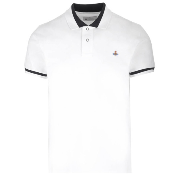 ◆당일◆24SS ORB 로고 자수 클래식 폴로 티셔츠 화이트 2H01000I J0009 A401