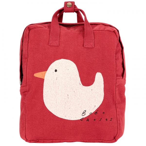 ◆키즈◆23FW 키즈 루버 덕 스쿨 백팩 레드 223AI006 610