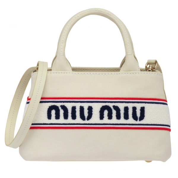 ◆당일◆23FW 로고 스프라이프 탑핸들 숄더백 아이보리 5BA253 2F68 F0354