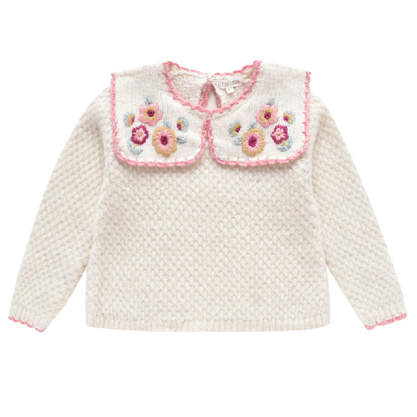 ◆키즈◆23FW 키즈 CYRELLA 블렌드 울 스웨터 크림 J0107 CREAM
