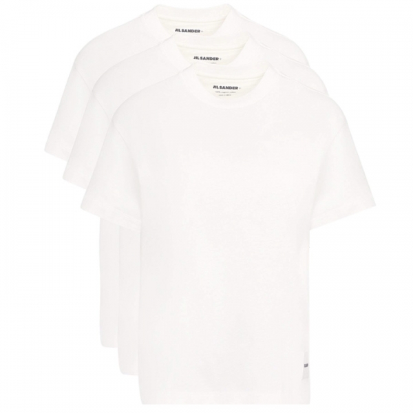 ◆당일◆23SS 여성 로고 패치 3팩 티셔츠 화이트 J40GC0001 J45048 100