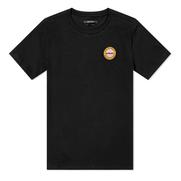 ◆13주년◆ANNAXOU 로고 패치 티셔츠 블랙 TS0850 22E038I 01BK