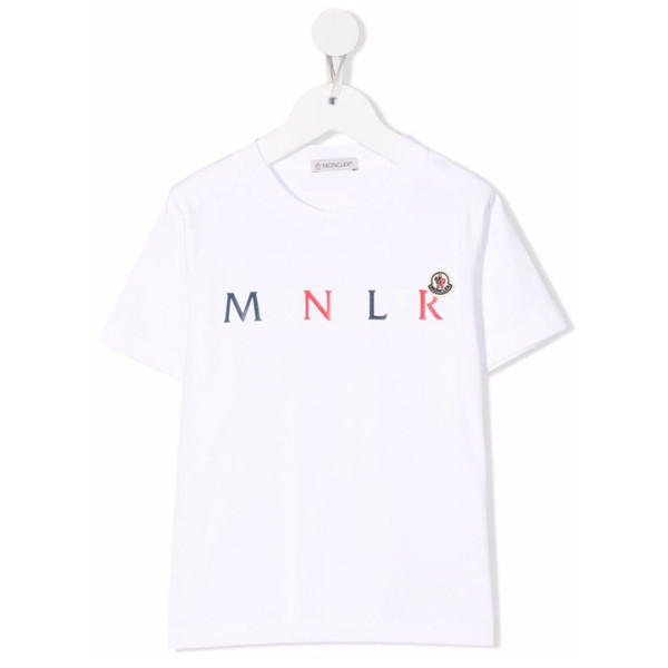 ◆키즈◆22SS 키즈 로고 패치 티셔츠 화이트 8C000 37 83907 002