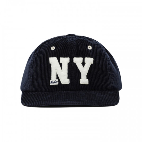 ◆당일◆25FW NY 패치 코듀로이 어센틱 볼캡 네이비 710979197 001