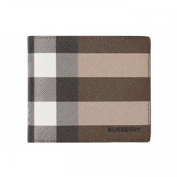 ◆당일◆25SS REG 자이언트 체크 로고 반지갑 다크버치브라운 8052790