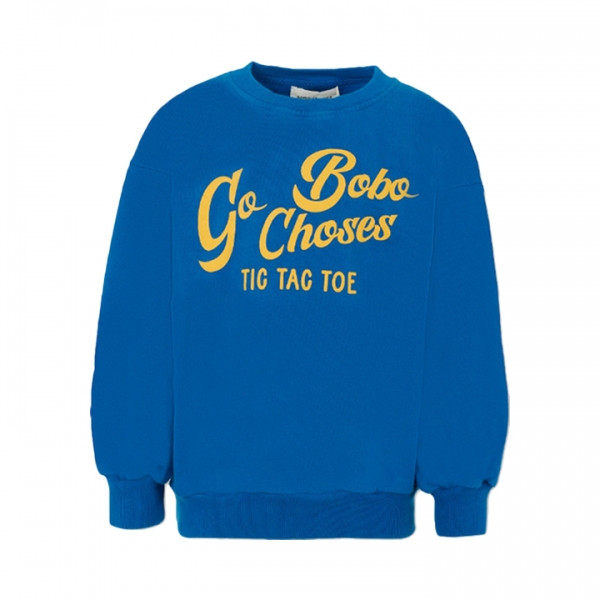◆키즈◆25FW 키즈 커브 로고 프린트 스웻셔츠 블루 B225AC028 421