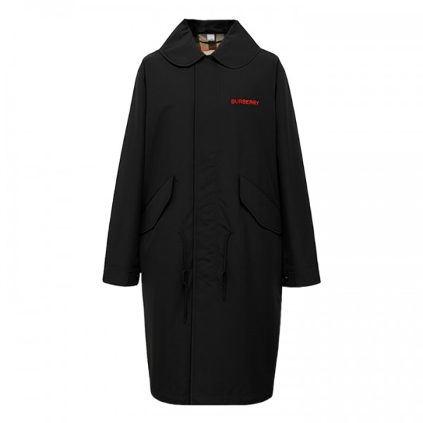 ◆당일◆25FW 버우드 VERWOOD 후디 롱 피쉬테일 코트 블랙 8084228