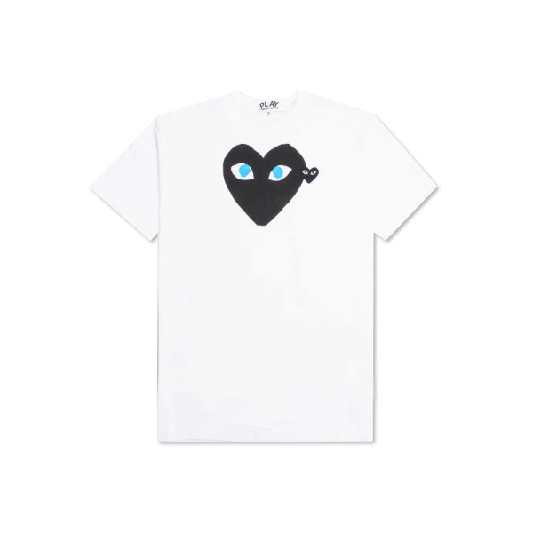 26SS 더블 블랙 와펜 블루아이 티셔츠 화이트 AX-T088-051-1