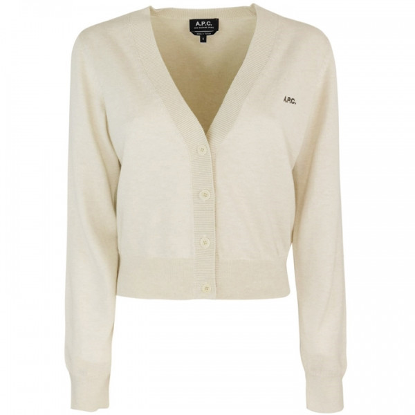 ◆당일◆24FW 베레니스 BERENICE 로고 브이넥 가디건 에쿠르차인 COGDK F22266 PAA
