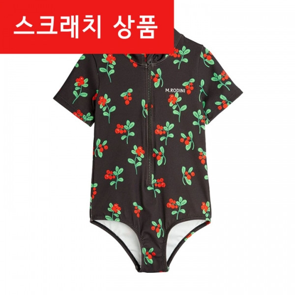 ◆스크래치◆키즈 링곤 베리 스윔슈트 블랙 25280102 99