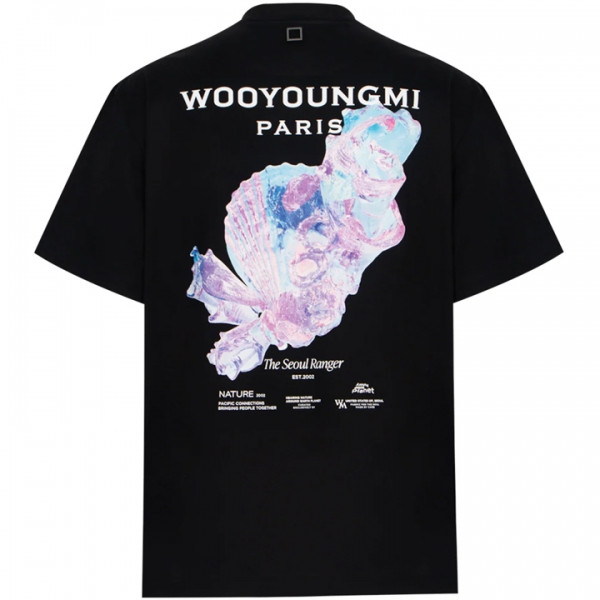 ◆당일◆25SS 3D 코랄 백로고 티셔츠 블랙 W251TS05 708B
