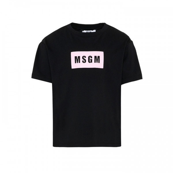 ◆키즈◆키즈 저지 티셔츠 블랙/핑크 S6MSJUTH005 11088
