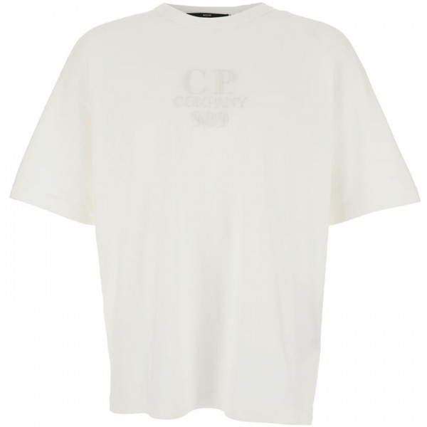 ◆당일◆25SS 로고 자수 티셔츠 화이트 18CMTS284A 005697G 103