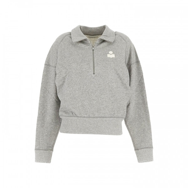 ◆당일◆26SS 로스 ROSS 하이넥 반집업 맨투맨 그레이/화이트 SW0093FA A1M07E GYWH