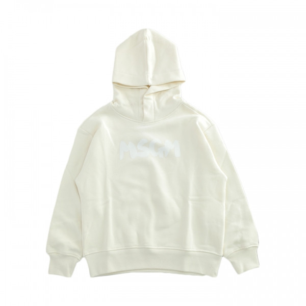 ◆키즈◆25FW 키즈 화이트 로고 프린트 후드티 아이보리 F5MSJUHS021 013