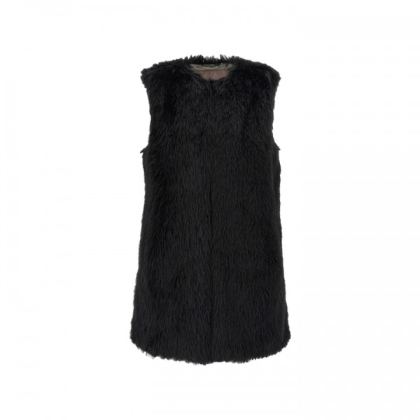 ◆당일◆25FW 리조트 RESORT 퍼 베스트 블랙 GC00065DR 12627 9300
