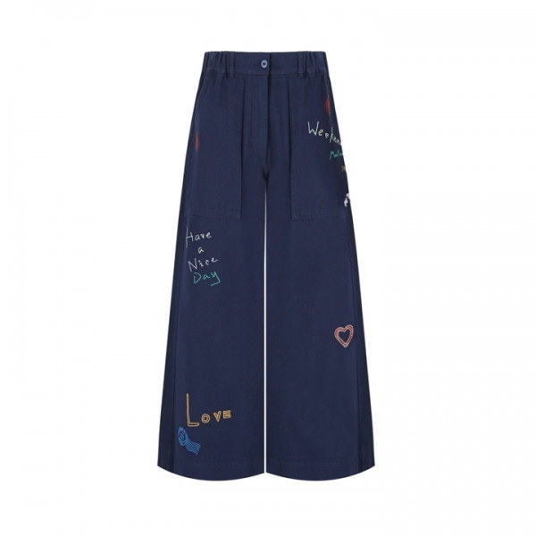 ◆당일◆25FW 로투스 LOTUS 로고 팬츠 울트라마린 2525136011 002
