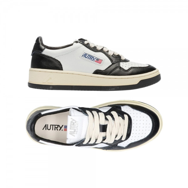26SS 메달리스트 로우탑 스니커즈 화이트/블랙 AULW WB01